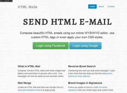 HTML Email Send
