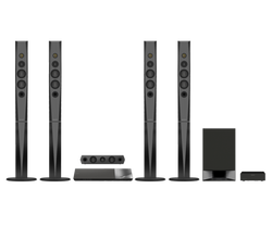 5.1 home theatre with tower speakers