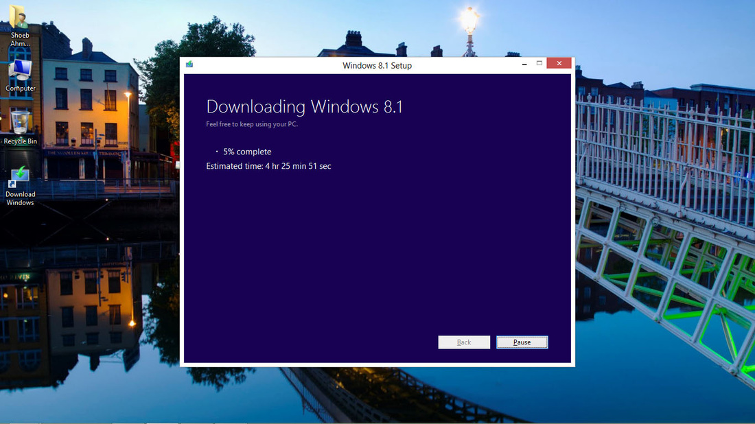 Downloading Windows 8.1 ISO