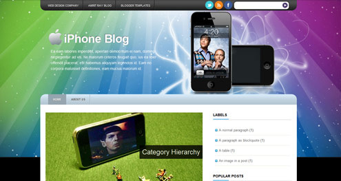 Iphone Blog Theme