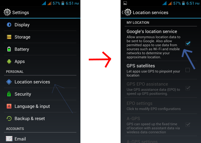 Android Location & Services