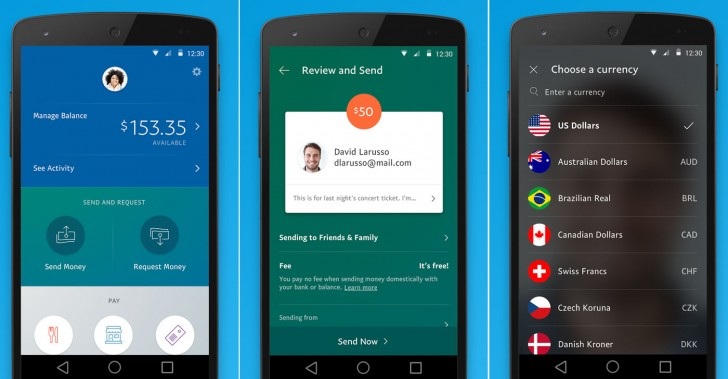 Paypal new Android & iOS Design
