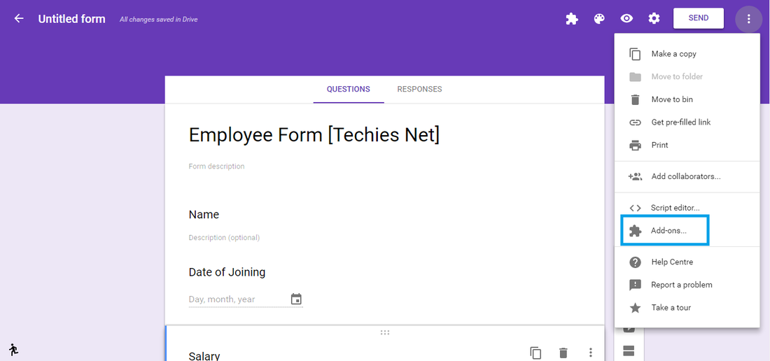 Google Forms Addons