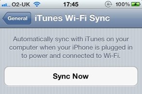 iTunes Wi-Fi Sync