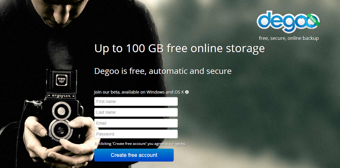 100GB free online backup