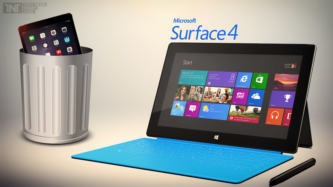 Surface Pro 4 Rival To iPad Air