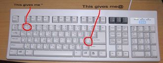Keyboard @ problem