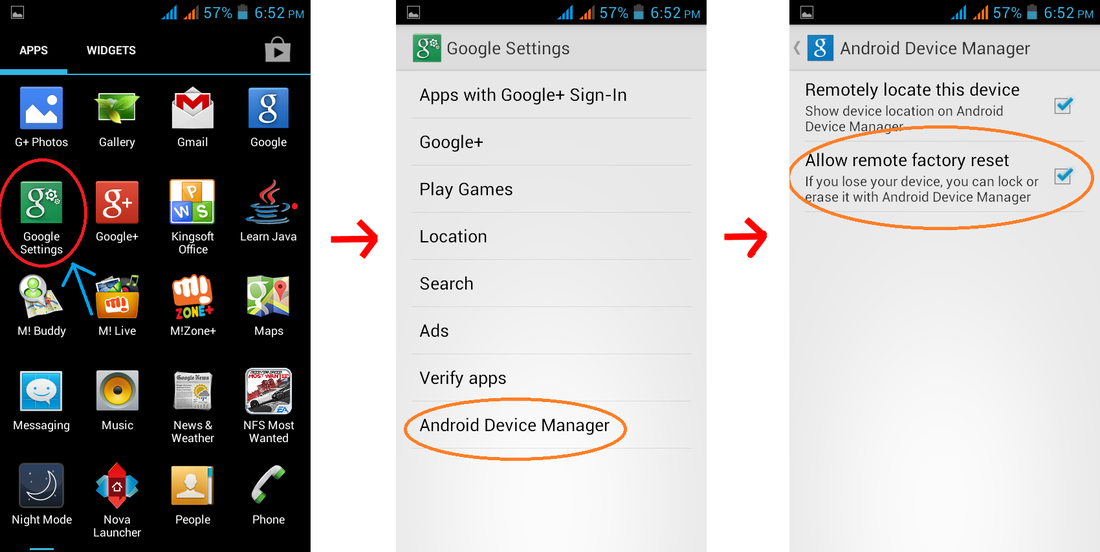 Remotely Allow Android Factory reset