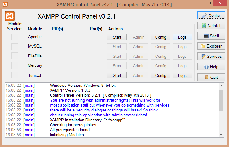 Xampp Control