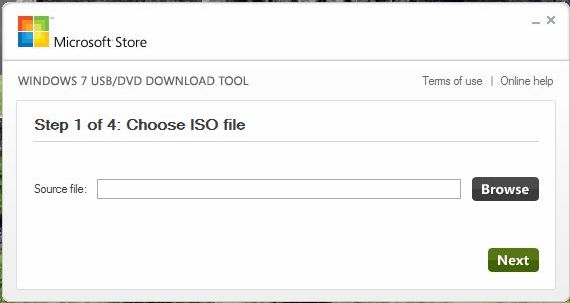 Choose ISO Image File