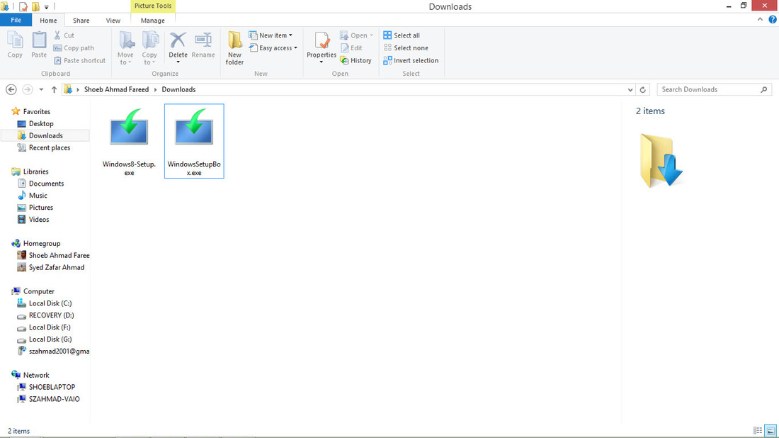 Windows upgrade Setup Files