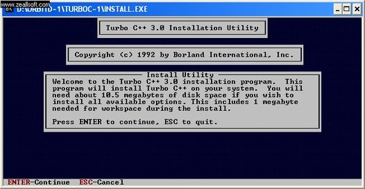 Turbo Installation Command Prompt Window