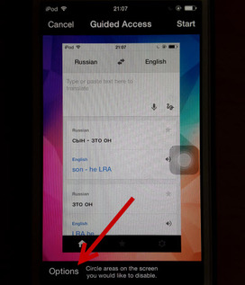 Accessibility in iPhone