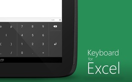 Keyboard for excel app