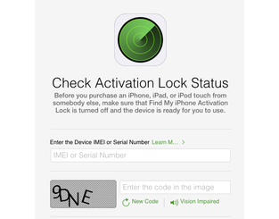 Activation Lock Status